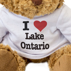 I LOVE LAKE ONTARIO - Teddy Bear - Cute Cuddly Soft Adorable - Gift Present