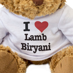 I LOVE LAMB BIRYANI - Teddy Bear - Cute Cuddly Soft Adorable - Gift Present
