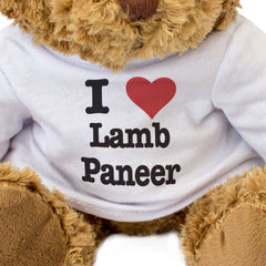 I LOVE LAMB PANEER - Teddy Bear - Cute Cuddly Soft Adorable - Gift Present