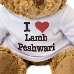 I LOVE LAMB PESHWARI - Teddy Bear - Cute Cuddly Soft Adorable - Gift Present