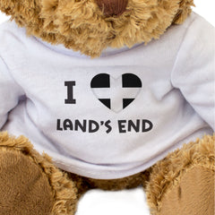 I LOVE LAND'S END (CORNWALL FLAG) - Teddy Bear - Cute - Cornish Gift Present