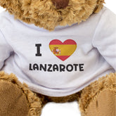 I Love Lanzarote (Spain Flag) - Teddy Bear