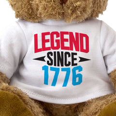 LEGEND SINCE 1776 - Teddy Bear - Funny USA 4th of July Independence Gift Present
