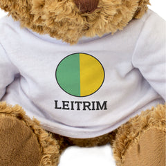 LEITRIM COUNTY COLOURS (ROUNDEL) - Teddy Bear - Cute - Ireland Gift Present