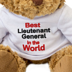 BEST LIEUTENANT GENERAL IN THE WORLD - Teddy Bear - Cute Cuddly - Gift Present