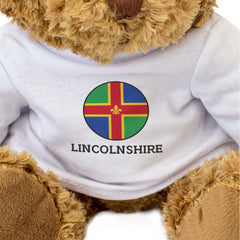 LINCOLNSHIRE COUNTY FLAG ROUNDEL - Teddy Bear - Cute Cuddly - Gift Present