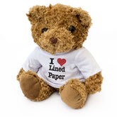 I LOVE LINED PAPER - Teddy Bear - Cute Cuddly Soft Adorable - Gift Present