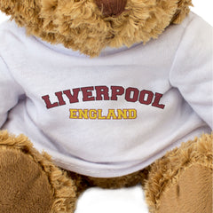 LIVERPOOL, ENGLAND - Teddy Bear - Cute Cuddly - Funny Merseyside Gift Present