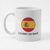 LLORET DE MAR (SPAIN FLAG ROUNDEL) - Mug - Funny Spanish Souvenir Gift Present