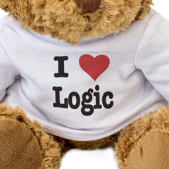 I LOVE LOGIC - Teddy Bear - Cute Cuddly Soft Adorable - Gift Present