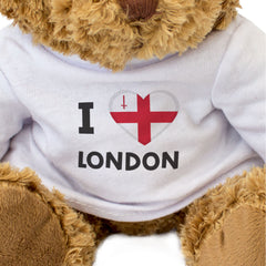 I LOVE LONDON CITY FLAG - Teddy Bear - Cute Cuddly Soft Adorable - Gift Present