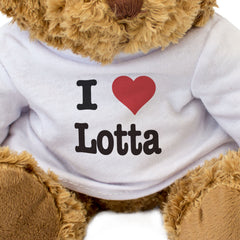 I LOVE LOTTA - Teddy Bear - Cute Cuddly Soft Adorable - Funny Gift Present