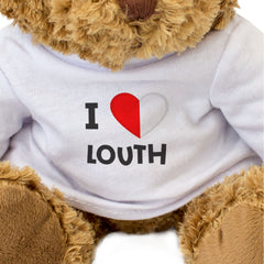 I LOVE LOUTH (COUNTY COLOURS FLAG) - Teddy Bear - Cute - Ireland Gift Present
