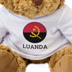 LUANDA (ANGOLA FLAG ROUNDEL) - Teddy Bear - Cute Funny Souvenir Gift Present