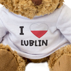 I Love Lublin (Poland Flag) - Teddy Bear