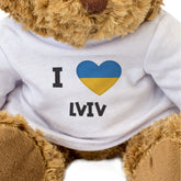 I Love Lviv (Ukraine Flag) - Teddy Bear