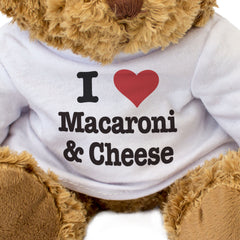 I LOVE MACARONI & CHEESE - Teddy Bear - Cute Cuddly Soft Adorable - Gift Present