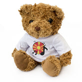 NORTH MACEDONIA FLAG (MUSICAL NOTES) - Teddy Bear - Cute Music Fan Gift Present