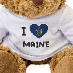 I Love Maine Flag - Teddy Bear