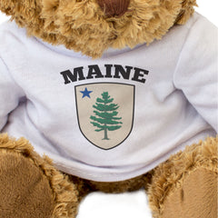 MAINE FLAG (PINE AND STAR) - Teddy Bear - Cute Cuddly Soft - USA Gift Present