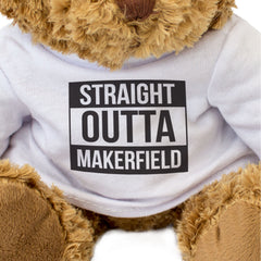 STRAIGHT OUTTA MAKERFIELD - Teddy Bear - Cute - Funny Manchester Gift Present