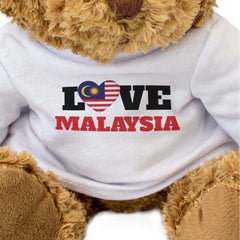 LOVE MALAYSIA (FLAG HEART) - Teddy Bear - Cute Funny - Souvenir Gift Present