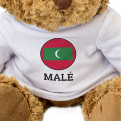 MALÉ (MALDIVES FLAG ROUNDEL) - Teddy Bear - Funny Souvenir Gift Present