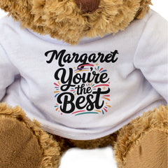 MARGARET YOU'RE THE BEST - Teddy Bear - Cute Cuddly Soft Adorable - Gift Present