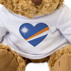 MARSHALL ISLANDS FLAG HEART - Teddy Bear - Cute - Marshallese Gift Present