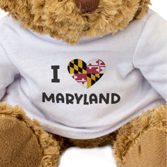 I Love Maryland Flag - Teddy Bear