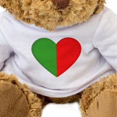 MAYO COUNTY COLOURS HEART - Teddy Bear - Cute - Ireland Gift Present