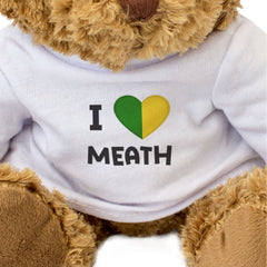 I LOVE MEATH (COUNTY COLOURS FLAG) - Teddy Bear - Cute - Ireland Gift Present