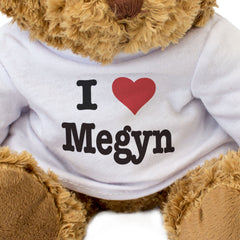 I LOVE MEGYN - Teddy Bear - Cute Cuddly Soft Adorable - Gift Present