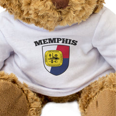 MEMPHIS CITY FLAG - Teddy Bear - Cute Cuddly Soft - Tennessee Gift Present