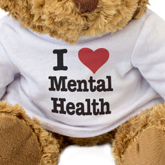 I LOVE MENTAL HEALTH - Teddy Bear - Cute Cuddly Soft Adorable - Gift Present