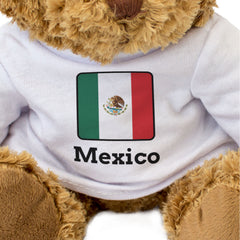 MEXICO FLAG SQUARE - Teddy Bear - Cute Funny - Mexican Souvenir Gift Present