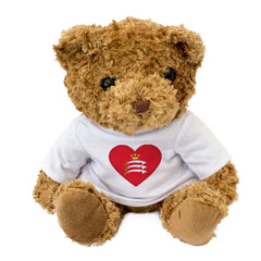 MIDDLESEX FLAG HEART - Teddy Bear - Cute Cuddly Soft - Gift Present