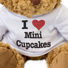 I LOVE MINI CUPCAKES - Teddy Bear - Cute Cuddly Soft Adorable - Gift Present