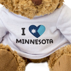 I Love Minnesota Flag - Teddy Bear