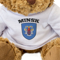 MINSK CITY FLAG - Teddy Bear - Cute Cuddly Soft Adorable - Belarus Gift Present