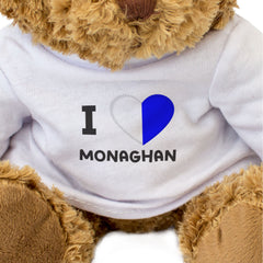I LOVE MONAGHAN (COUNTY COLOURS FLAG) - Teddy Bear - Cute - Ireland Gift Present
