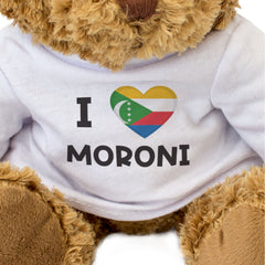 I LOVE MORONI (COMOROS FLAG) - Teddy Bear - Cute Cuddly - Gift Present