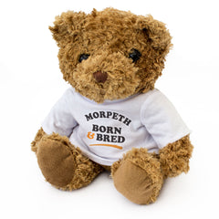 MORPETH BORN & BRED - Teddy Bear - Cute Cuddly Soft - Gift Present