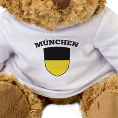 MÜNCHEN FLAG (STRIPE) - Teddy Bear - Cute Cuddly - Munich Germany Gift Present