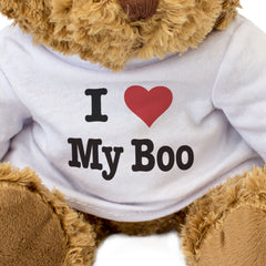 I LOVE MY BOO - Teddy Bear - Cute Cuddly Soft Adorable - Gift Present