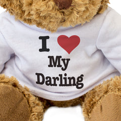 I LOVE MY DARLING - Teddy Bear - Cute Cuddly Soft Adorable - Gift Present
