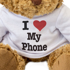 I LOVE MY PHONE - Teddy Bear - Cute Cuddly Soft Adorable - Gift Present