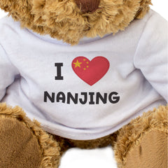 I Love Nanjing (China Flag) - Teddy Bear