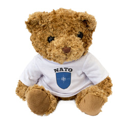 NATO FLAG - Teddy Bear - Cute Cuddly Soft - Military Alliance Gift Present