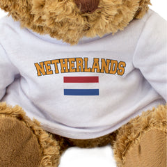 NETHERLANDS + FLAG - Teddy Bear - Cute Funny Soft - Dutch Souvenir Gift Present